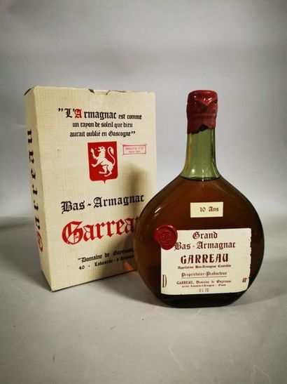 null 1 bouteille BAS-ARMAGNAC Garreau 10 ans 