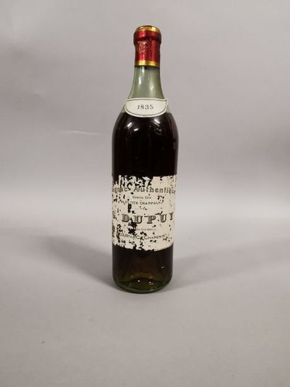 null 1 bouteille COGNAC "Petite Champagne", G. Dupuy 1835 (ela, MB) 