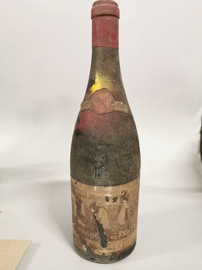 null 1 bouteille BOURGOGNE "du Prieur", C. Duvergey-Taboureau 1937 (es, ea, LB, mise...