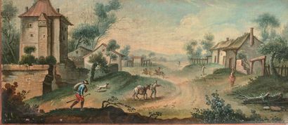 École VÉNITIENNE du XVIIIe siècle, entourage de Guisepope ZAIS Views of the Italian...