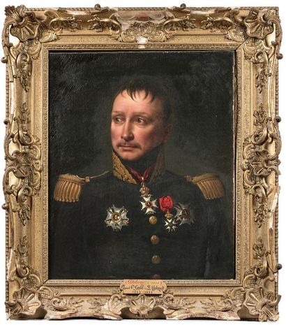Pierre-François DELORME (Paris 1783-1859) 
Portrait du général comte Gentil de Saint-Alphonse...