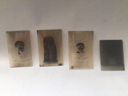 null Set of glass plate negatives representing archaeological objects from the collection...