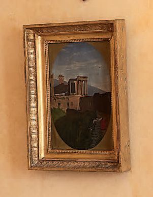 École Française du XIXe siècle 
Paysages italiens
Paire d'huiles sur toile d'origine,...