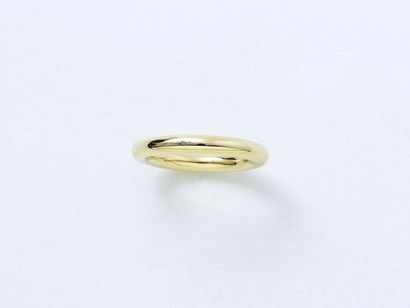 null 750-thousandths gold wedding band. French work.
Weight: 6.10 g. SDR: 49.5.