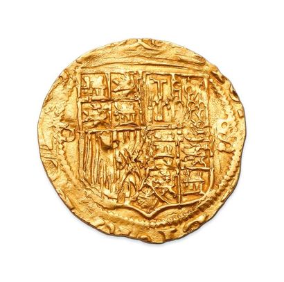 null CHARLES QUINT et JEANNE (1516-1555)
Escudo. Séville. 3,35 g.
Fr. 153.
TTB.