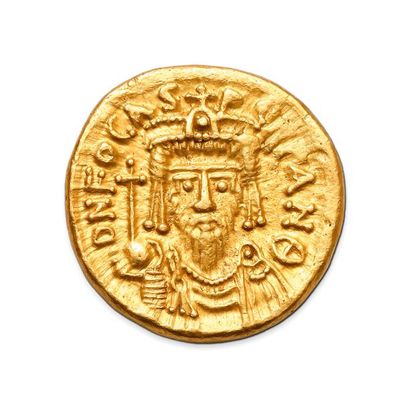 PHOCAS (602-610)
Solidus. Carthage. 4,52...