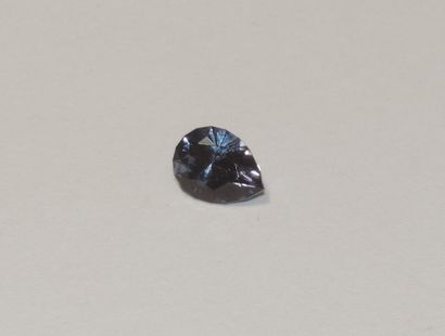 null A faceted tanzanite cut in pear shape. Dimensions: approx. 6.9 x 5.1 x 3.5 mm....