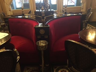 Furniture of the Café de la Paix and the...