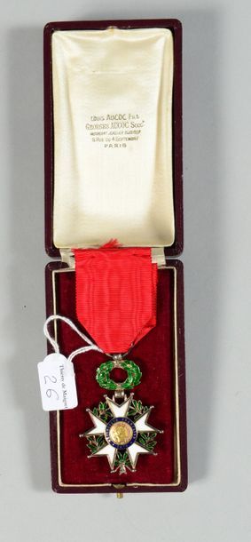 null Croix de chevalier de l'ordre de la Légion d'honneur en argent, émaillée, modèle...