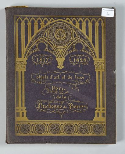 null Sale catalogue of furniture and objets d'art from the Restoration period, 1817/1828,...