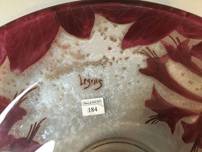 LEGRAS Large circular cut

Industrial print proof made of red lined glass on a white...