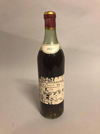 1 bouteille COGNAC "Petite Champagne", G. Dupuy 1835 (ela, MB)