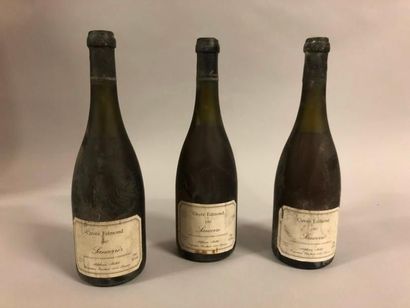 3 bouteilles SANCERRE "cuvée Edmond", A. Mellot 1987 (es, LB, couleur évoluée) 
