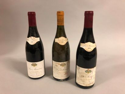 3 bouteilles SANCERRE "La Moussière", A. Mellot (1 blanc 2001, 2 rouges 2005 & 2006)...