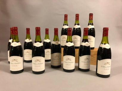 12 bouteilles LIRAC "cuvée de la Chapelle", 	C. Valat 	1988	 (et, ela, traces de...