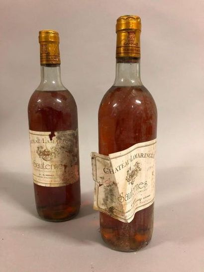 2 bouteilles Château 	LAMARINGUE, 	Sauternes 	1982	 (ea, 1 TLB, 1 MB) 