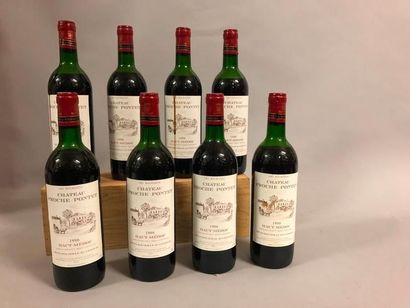 8 bouteilles Château 	PROCHE-PONTET, 	Haut-Médoc 	1986	 (et, 1 TLB, 1 LB, 6 B) 