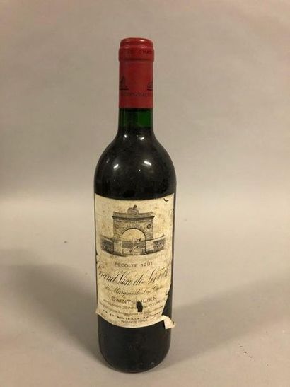 1 bouteille Château LÉOVILLE-LAS-CASES, 2° cru Saint-Julien 1991 (ea, es, elt) 