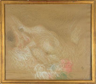 Ernest LAURENT (1859-1929) Woman's nude

Charcoal and chalk signed lower right

43...