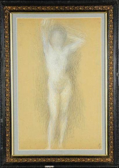 Ernest LAURENT (1859-1929) Woman's nude

Charcoal and chalk signed lower right workshop...