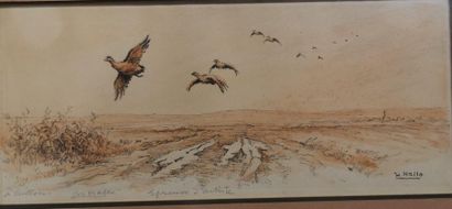null Charles Jean HALLO
Woodcock, Ducks, Partridge
4 etchings, artist's proofs in...