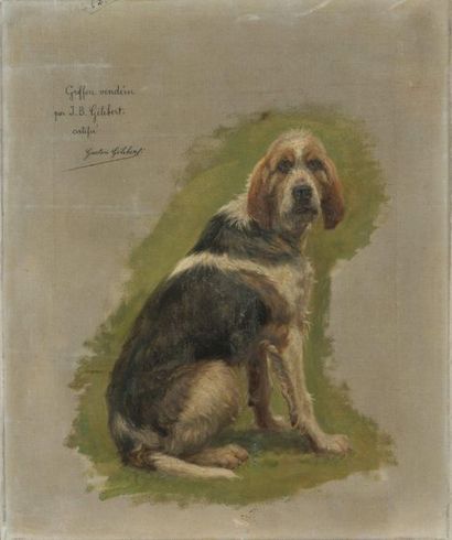 null Jules Bertrand GELIBERT (1834-1916)
Griffon vendéen
Huile sur toile portant...