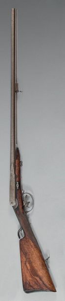null Fusil de chasse système Montigny, percussion centrale par aiguille, double canon...