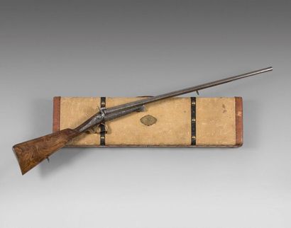 null Fusil de chasse à broche système Lefaucheux du maréchal Niel, double canon en...