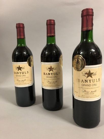 null 3 bottles BANYULS ''Doux Paillé'', L'Étoile ''Hors d'âge'' (TLB) 