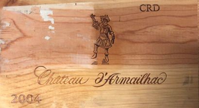 null 12 bouteilles CH. D'ARMAILHACQ, 5° cru Pauillac 2004 cb 