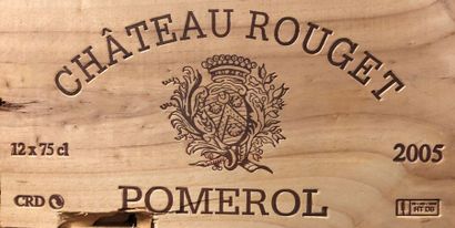 null 12 bouteilles CH. ROUGET, Pomerol 2005 cb 
