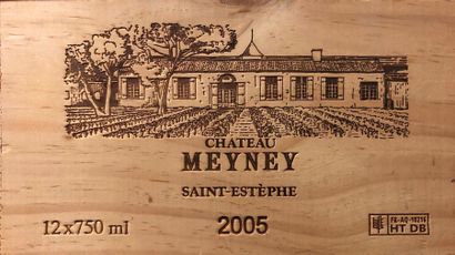 null 12 bouteilles CH. MEYNEY, Saint-Estèphe 2005 cb 