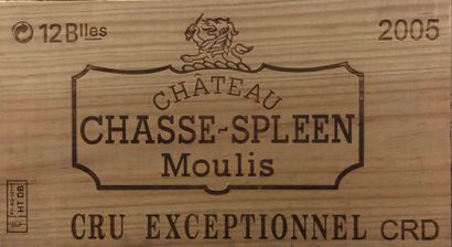 null 12 bouteilles CH. CHASSE-SPLEEN, Moulis 2005 cb 