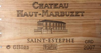 null 6 bouteilles CH. HAUT MARBUZET, Saint-Estèphe 2007 cb 