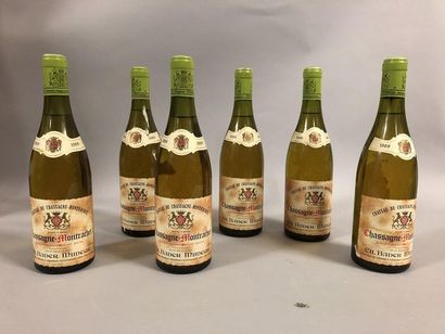 null 6 bouteilles CHASSAGNE-MONTRACHET Bader-Mimeur 1989 (3 J) 