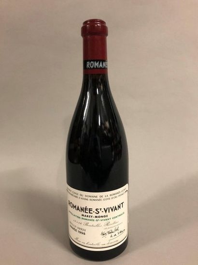 null 1 bottle ROMANÉE-SAINT-VIVANT, DRC 1998 (elt, caps lightly stained) 