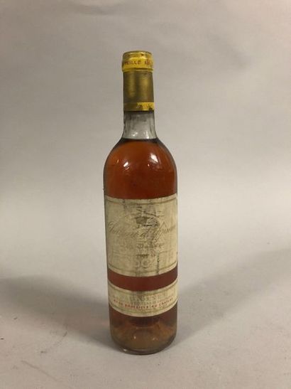 null 1 bouteille CH. D'YQUEM, 1er cru supérieur Sauternes 1984 (es, J) 