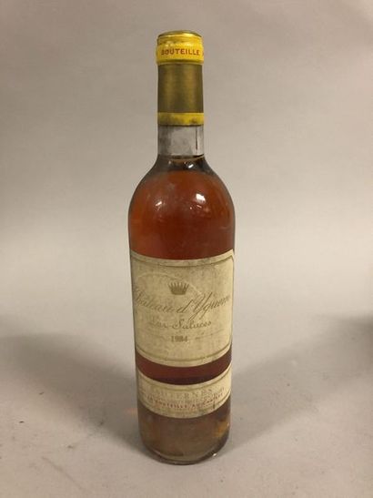 null 1 bouteille CH. D'YQUEM, 1er cru supérieur Sauternes 1984 (ets, TLB) 