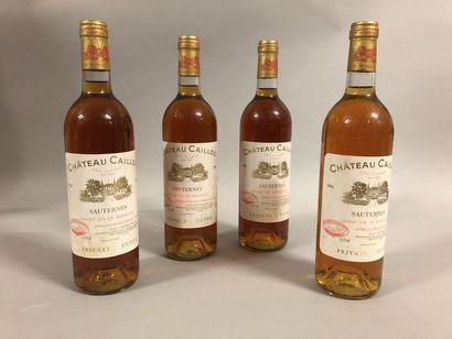 null 4 bouteilles CH. CAILLOU, Sauternes 1996 (Private Cuvée, elt) 
