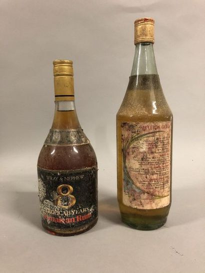 null 2 bouteilles RHUM de la Jamaïque (Wray & Nephew 8 years, Appleton Gold SE) 