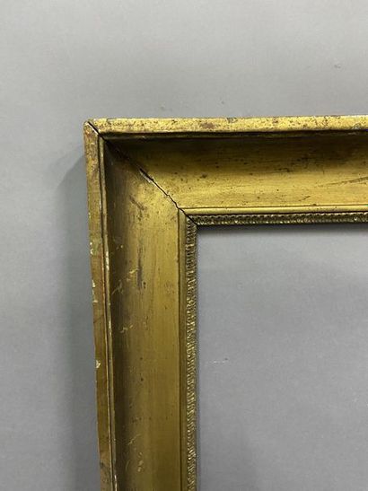 null Moulded and gilded hollow groove wooden frame 

Early 19th century

49 x 65...