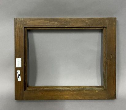 null Sculpted oak frame with pilaster decoration in entablature 

Circa 1900

25...