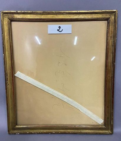 null Baguette en bois mouluré et doré

Epoque Louis XVI

42 x 48 x 3,5 cm 