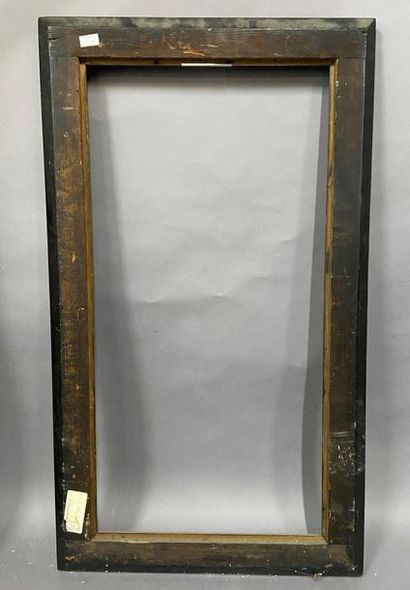 null Blackened and gilded moulded fir frame in rebate

Netherlands, 19th century

51...