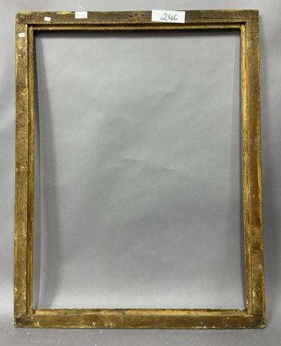 null Carved and silver plated wooden frame with reversed profile 

Northern Italy,...