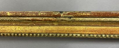 null Beautiful molded and gilded wooden chopstick decorated with pearls and ribbons...