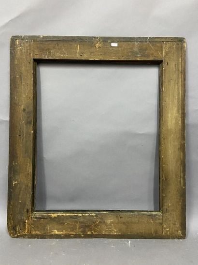 null Blackened molded linden frame with engraved decoration in the corners.

Italy,...