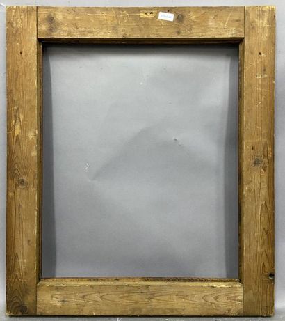 null Wooden frame, veneer of various species with a geometrical frieze decoration

France,...