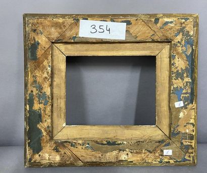 null Wooden frame and gilded stucco called ''canal''. 
 
nineteenth century

21 x...