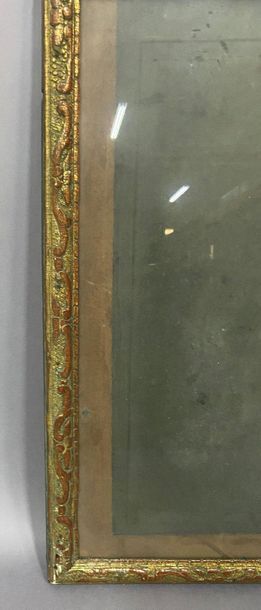 null Baguette en bois sculpté et doré à décor Bérain

Epoque Louis XIV

52 x 42 x...